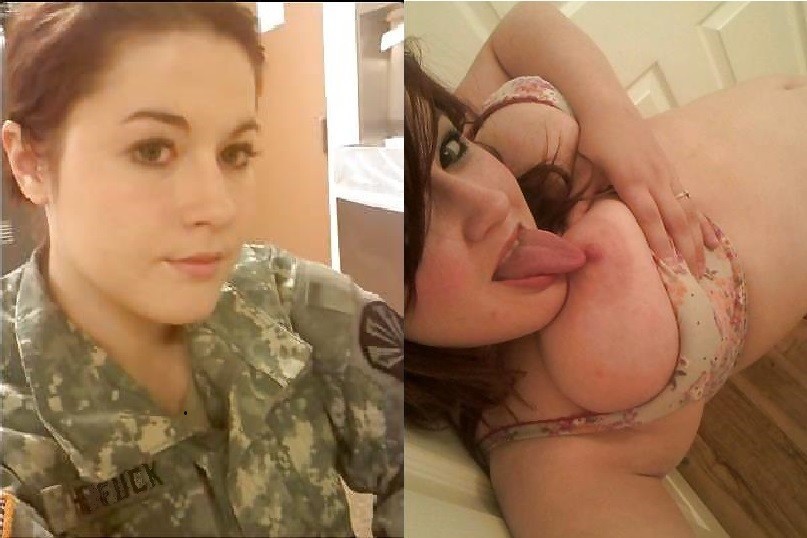 Military Dressed Undressed Shesfreaky