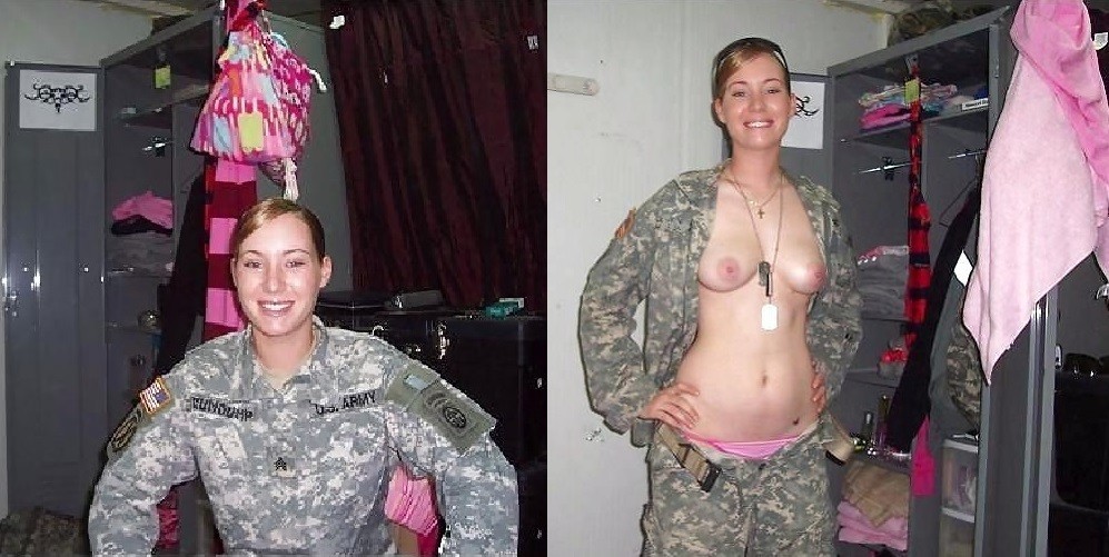 Military Dressed Undressed Shesfreaky