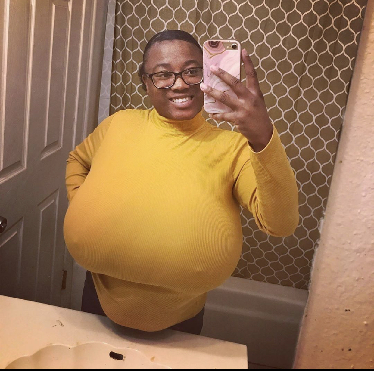 selfie stacks of big titties