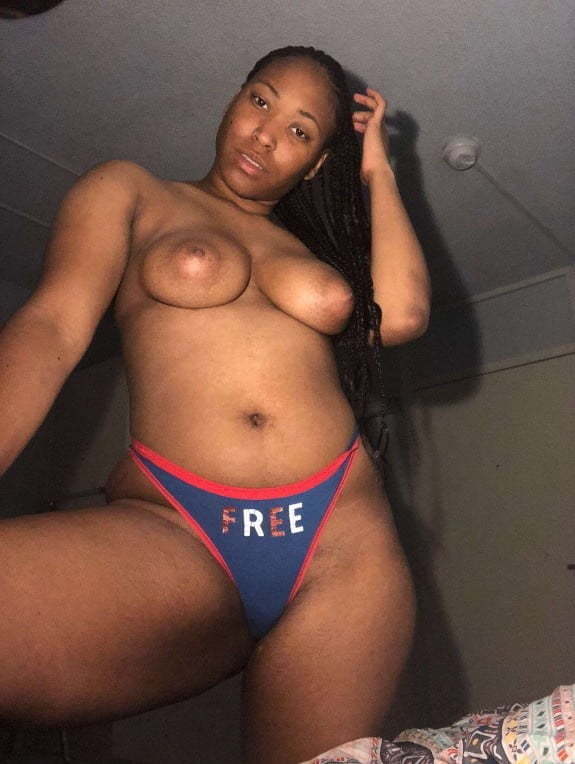 Ebony Bedroom Selfie