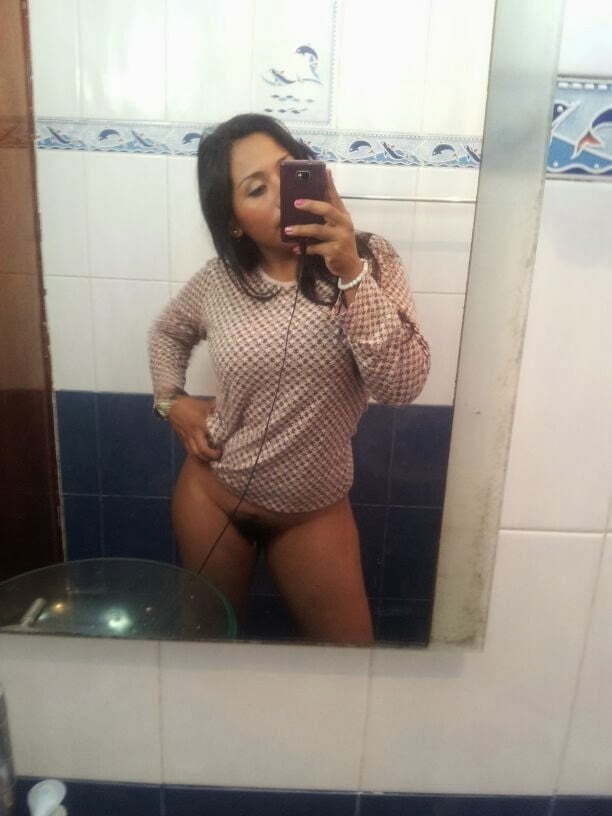 Latina Bathroom Selfie
