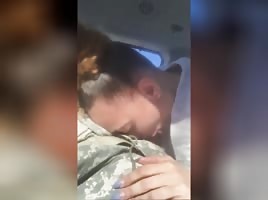 Army wife cheating on her husb image